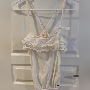 Hollister White Cross Strap Top
